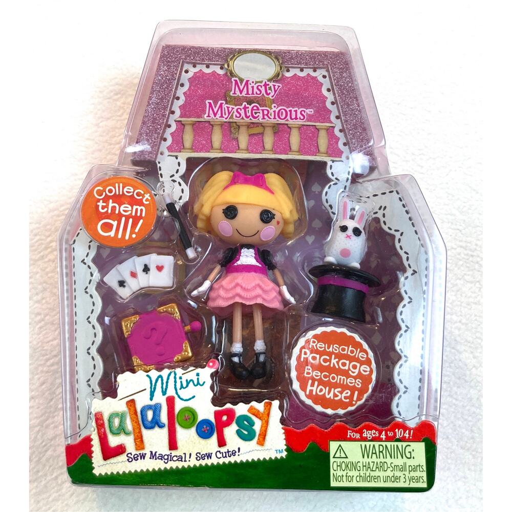 Lalaloopsy Mini Doll Misty Mysterious Magic Rabbit Cards NWT